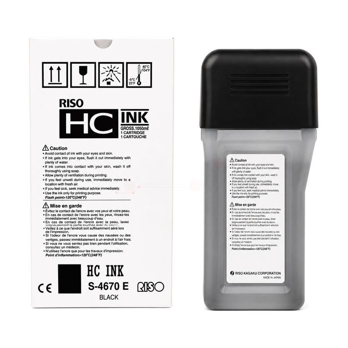 Cartouche d'origine Riso S4670 - noire