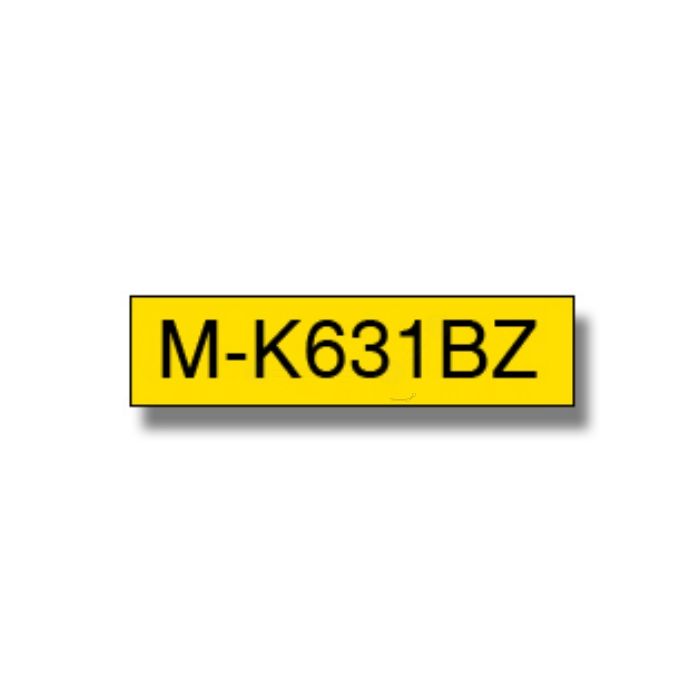 Ruban cassette d'origine Brother MK631BZ - noir, jaune