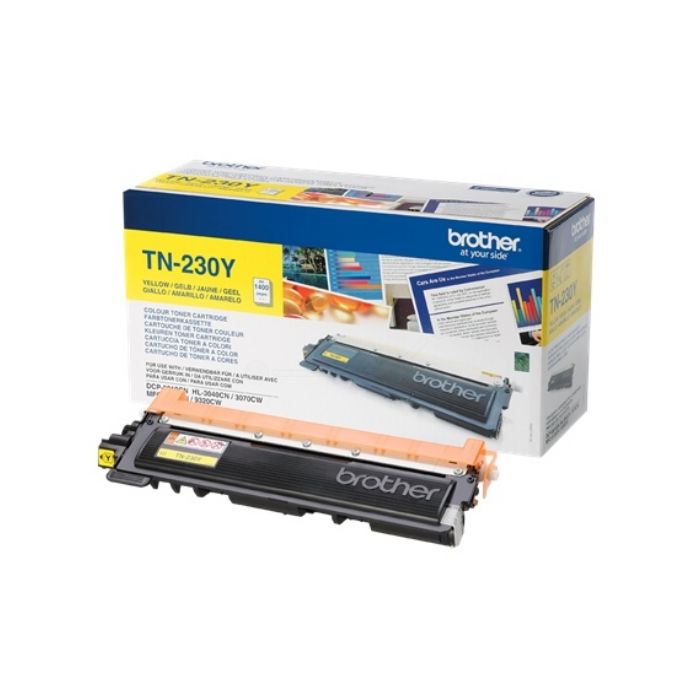Cartouche Laser de Marque BROTHER TN230Y Yellow (1 400 pages)