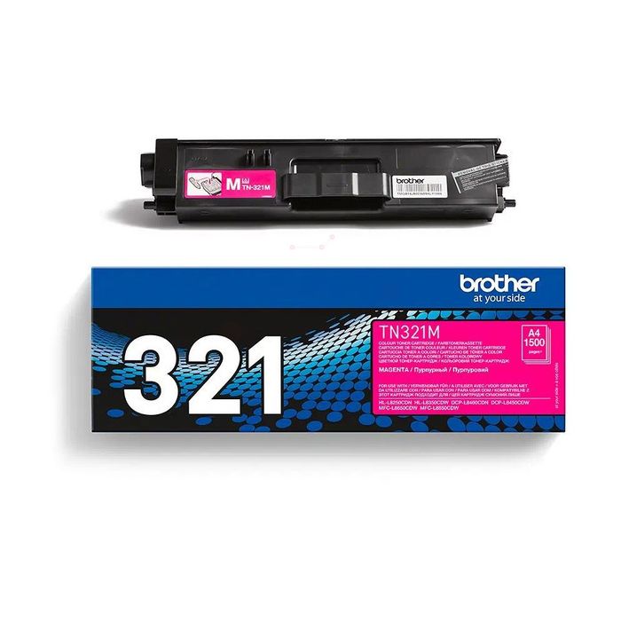 Cartouche Laser de Marque BROTHER TN321M Magenta Capacité Standard (1 500 pages)