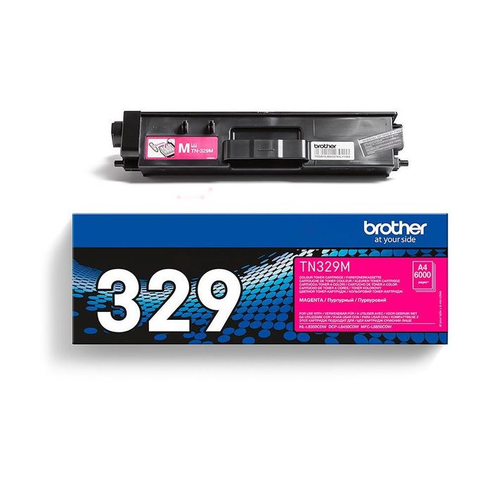 Cartouche Laser de Marque BROTHER TN329M Magenta Haute Capacité (6 000 pages)