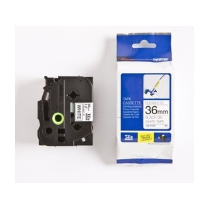 Ruban cassette d'origine Brother TZEFX261 - noir, blanc