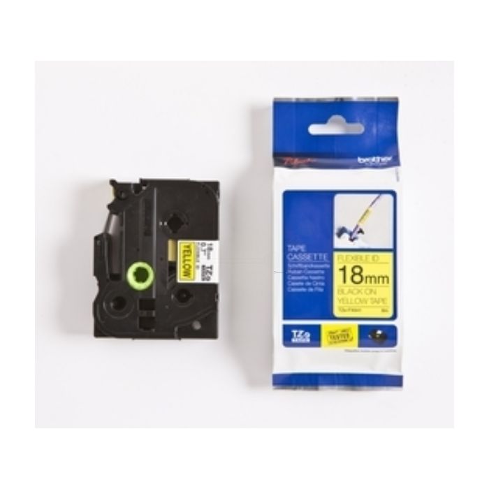 Ruban cassette d'origine Brother TZEFX641 - noir, jaune