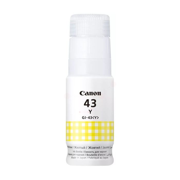 Bouteille d'encre d'origine Canon 4689C001 / GI-43 Y - jaune