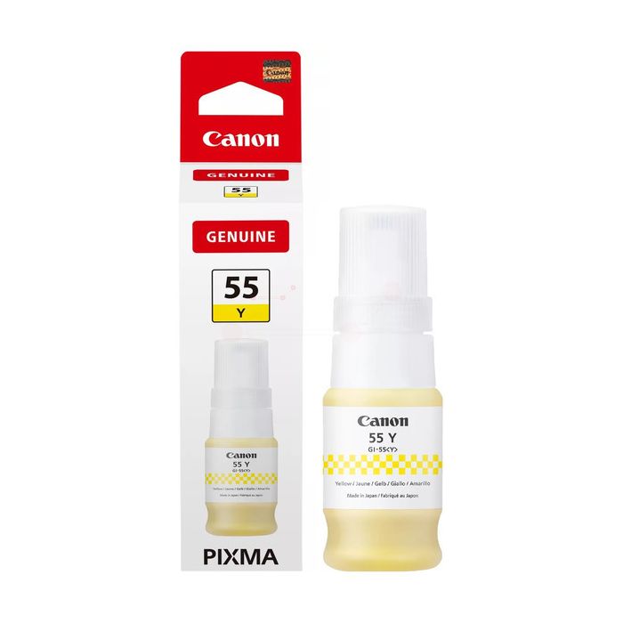 Bouteille d'encre d'origine Canon 6291C001 / GI-55 Y - jaune