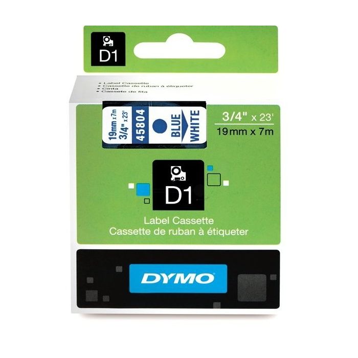 Rouleau d'étiquettes d'origine Dymo 45804 / S0720840 - bleu, blanc