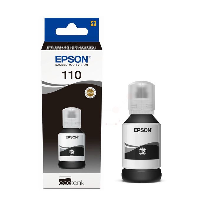 Bouteille d'encre d'origine Epson C13T03P14A / 110 - noire