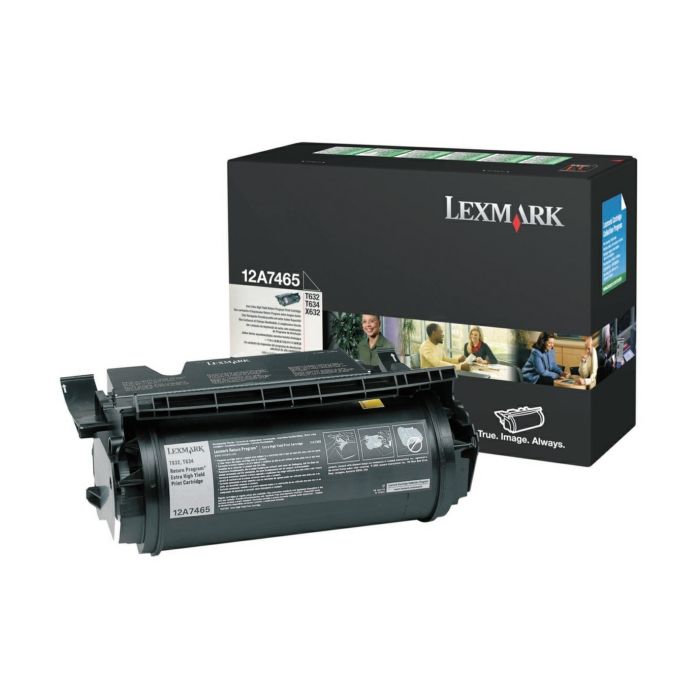 Cartouche Laser de Marque Lexmark 12A7465 Noir (32 000pages)
