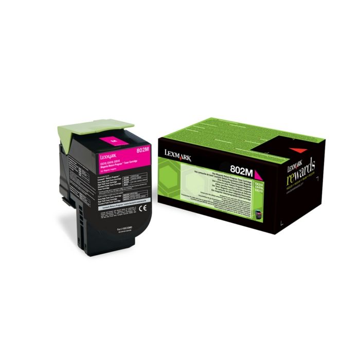 Cartouche Laser de Marque Lexmark 80C20M0 Magenta (2000 pages)