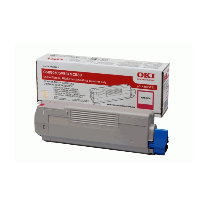 Cartouche Laser de Marque OKI 43865722 Magenta (6000pages)
