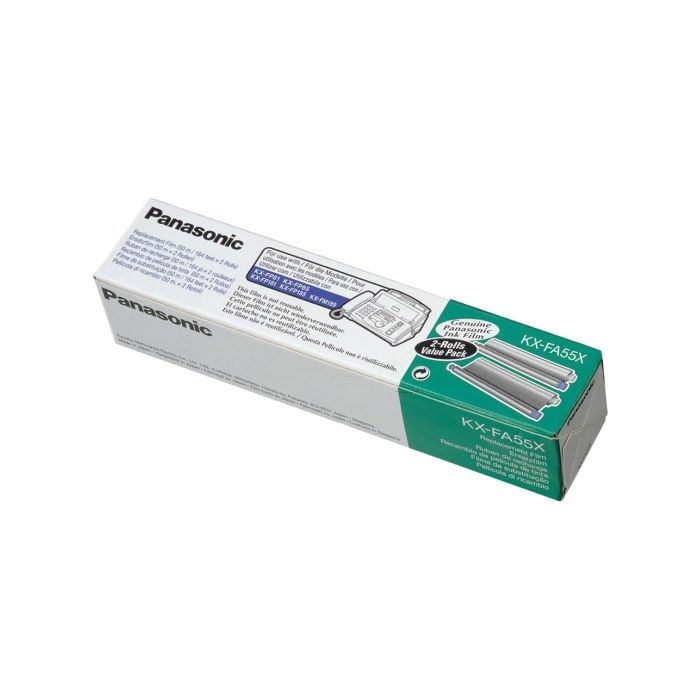 Rouleau transfert thermique d'origine Panasonic KXFA55X - noir - pack de 2