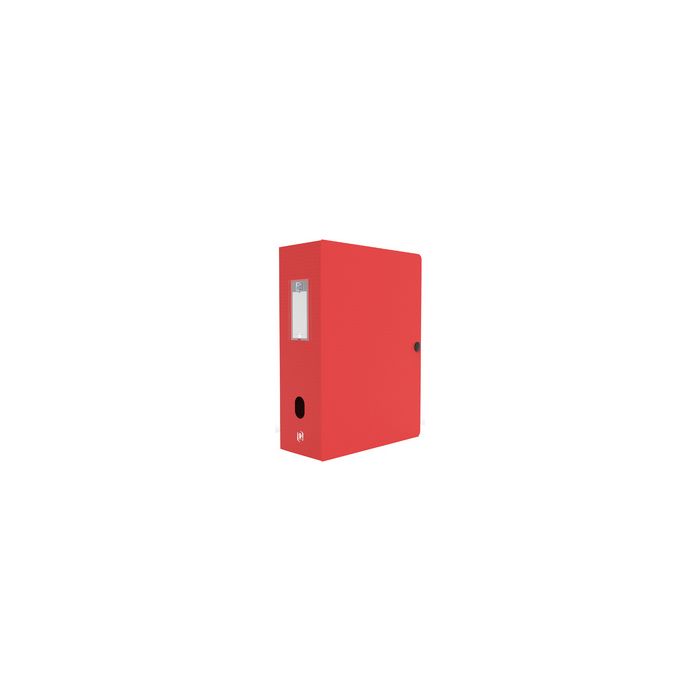 Oxford Boîte de classement Memphis, dos de 80 mm, rouge