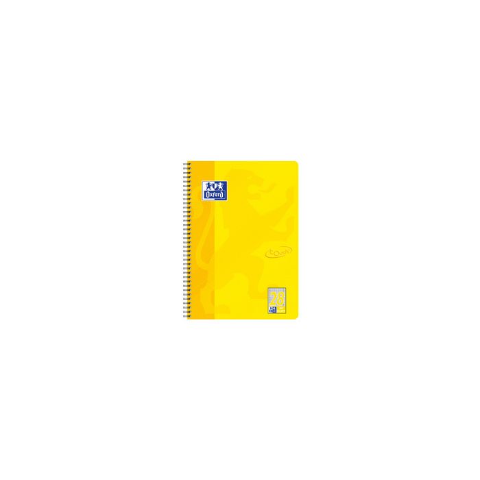 Oxford Cahier Touch, A4+, quadrillé, 160 pages, jaune soleil