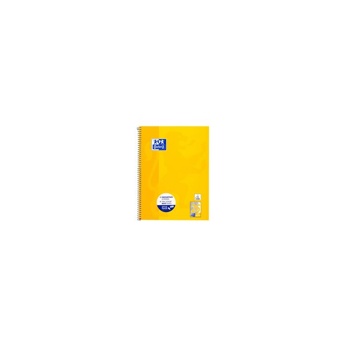 Oxford Cahier à spirale, A4+, quadrillé, 160 pages,