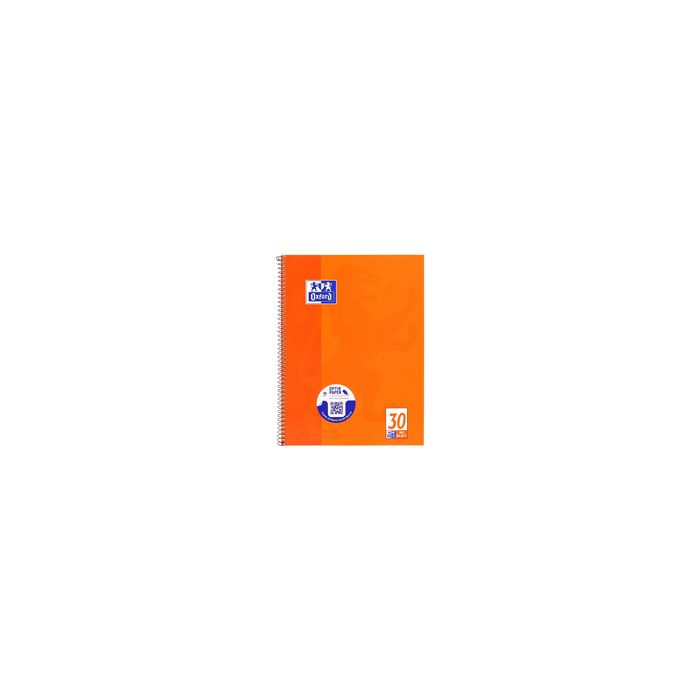 Oxford Cahier à spirale, A4+, uni, 160 pages, orange