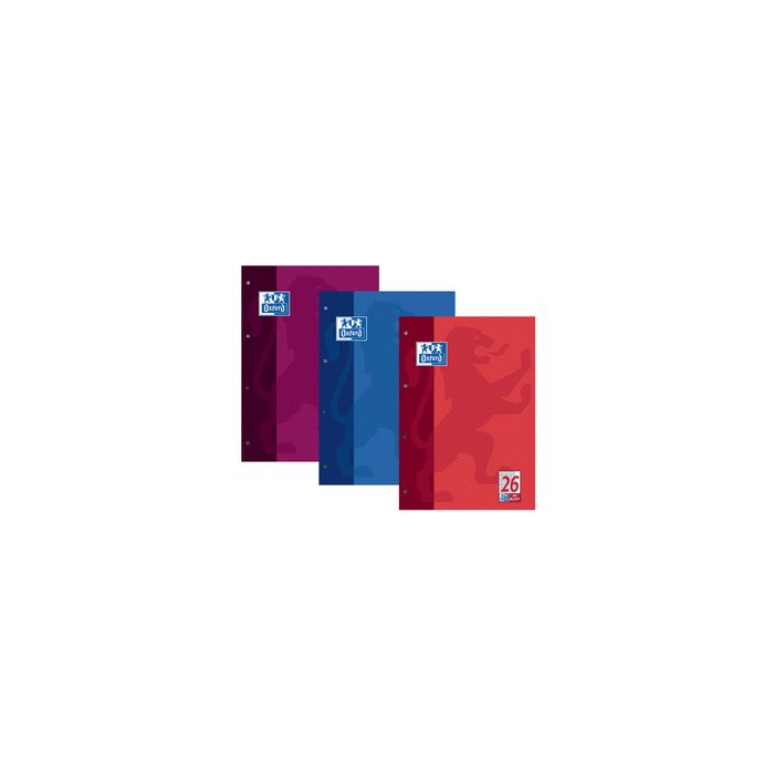 Oxford Cahier scolaire, A4, 100 pages, encollé en tête,