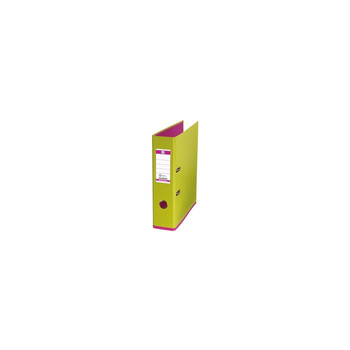 Oxford Classeur myColour, dos 80 mm, vert clair / rose
