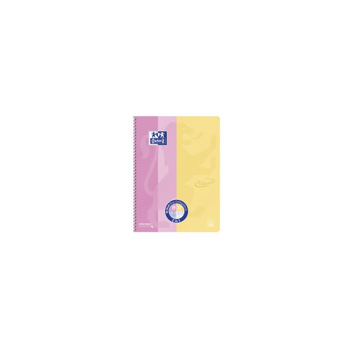 Oxford Collegeblock DUO Touch, A4+, rosa / gelb