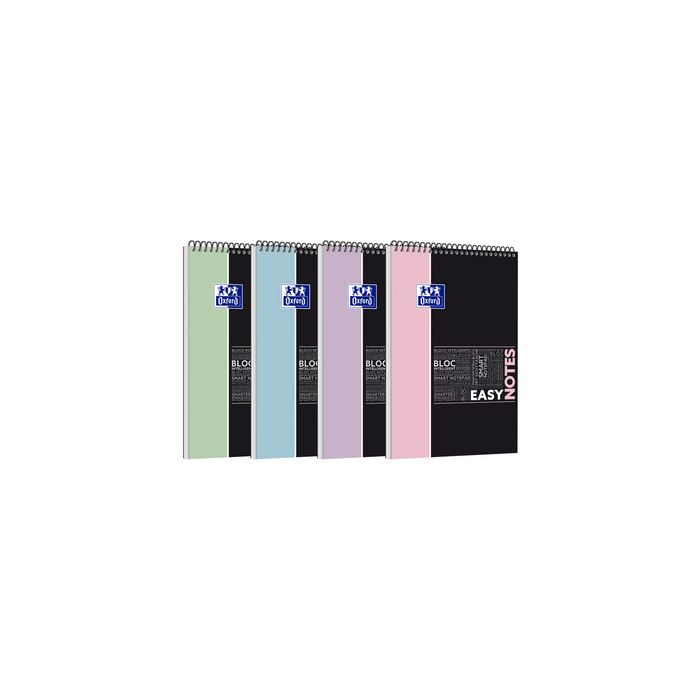 Oxford Etudiants Bloc-notes à spirale EASYNOTES Pastel, A4+