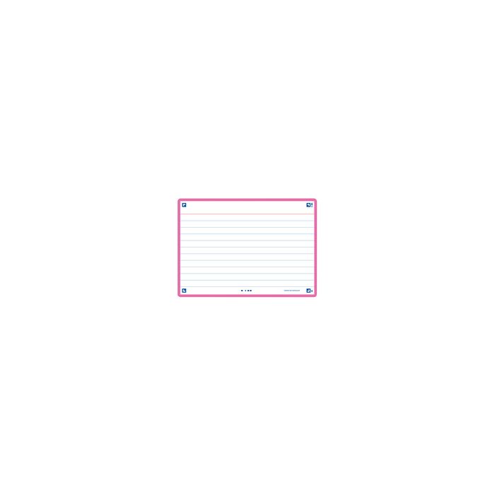 Oxford Fiches "Flash 2.0", 105 x 148 mm, fuchsia