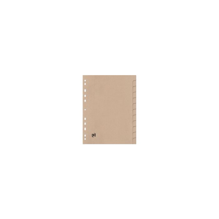 Oxford Intercalaires Touareg, uni, 12 touches, format A4