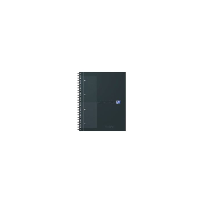 Oxford International Cahier NOTEBOOK, A4, ligné, noir