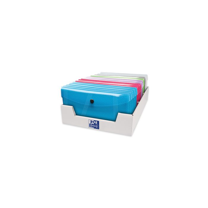 Oxford Pochette à documents HAWAI, format DL, présentoir x30