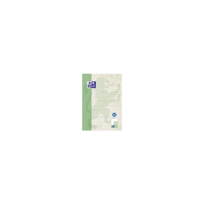Oxford Schulblock "Recycling", DIN A4, 50 Blatt, Lineatur 20