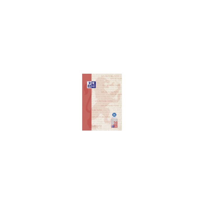 Oxford Schulblock "Recycling", DIN A4, 50 Blatt, Lineatur 28