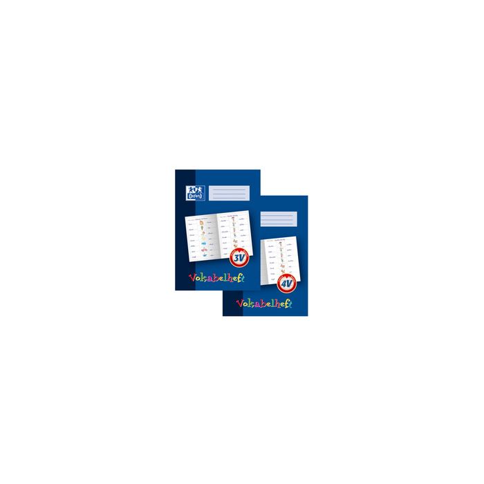 Oxford Vokabelheft, Lineatur: 3V, DIN A4, 16 Blatt