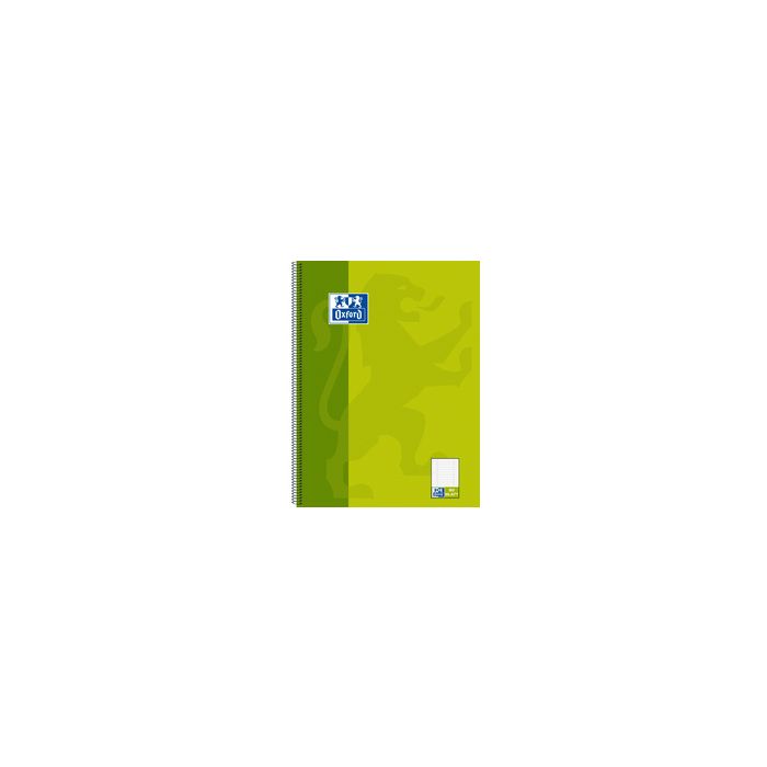 Oxford cahier à spirale "KarLi", format A4+, vert, 160 pages