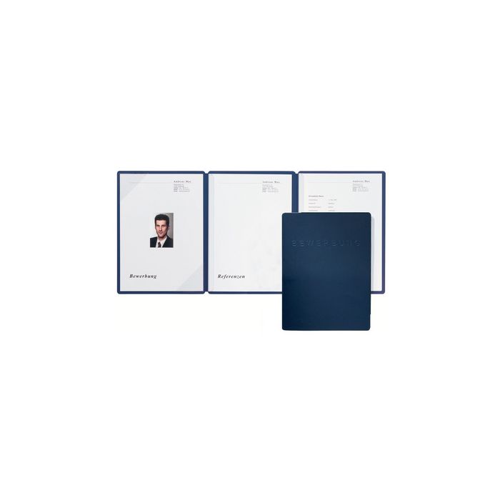 PAGNA Bewerbungsmappe "Square", DIN A4, blau
