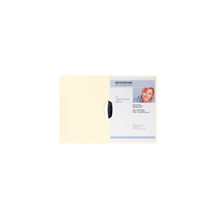 PAGNA Bewerbungsmappe "Swing", DIN A4, aus Karton, beige