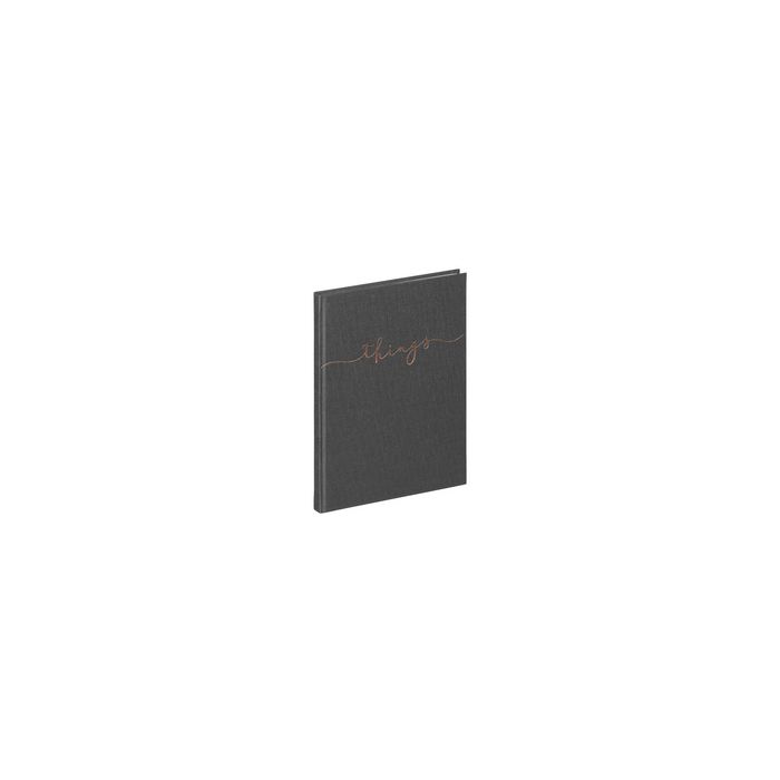 PAGNA Carnet de notes "things", A5, uni, gris