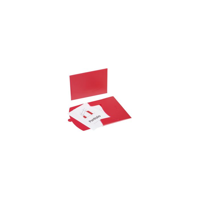 PAGNA Pochette à documents "Wallet", A4, PP, rouge