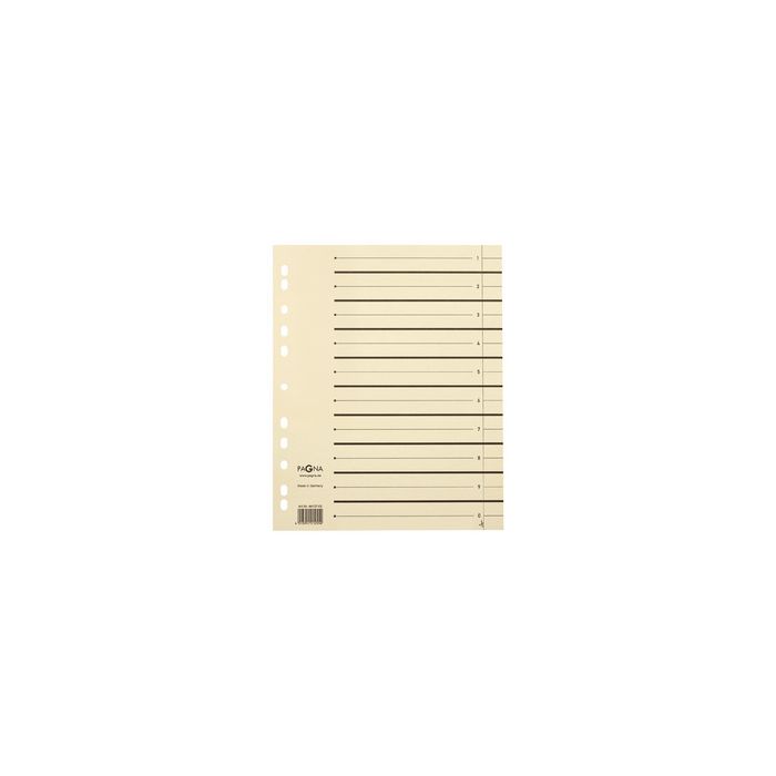 PAGNA Trennblätter, DIN A4, Kraftkarton, beige
