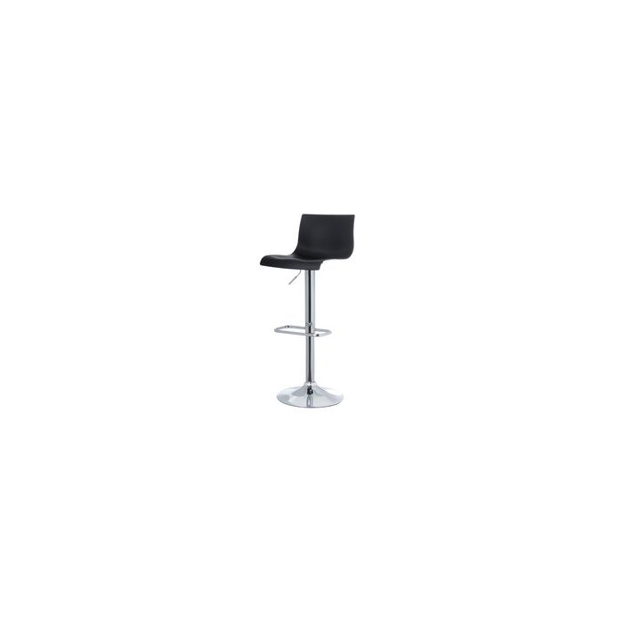 PAPERFLOW Chaise de bar "SACRAMENTO", ensemble de 2, noir