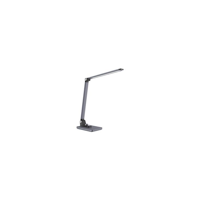 PAPERFLOW Lampe de table à LED JOA, socle, gris métallisé