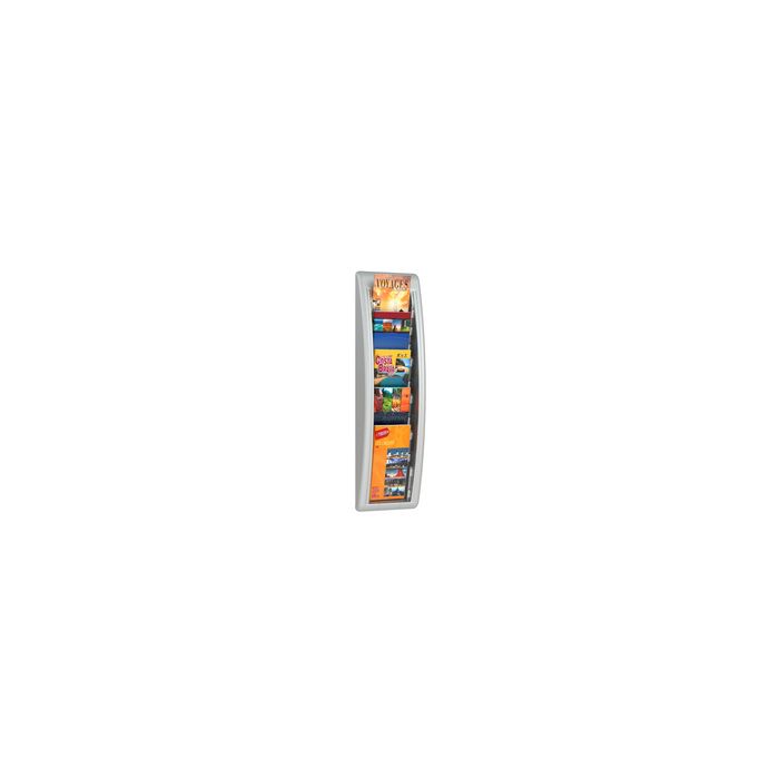 PAPERFLOW Porte-brochures mural Quick Blick, 1/3 A4, gris
