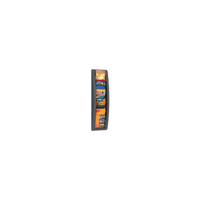 PAPERFLOW Porte-brochures mural Quick fit, 1/3 A4, anth
