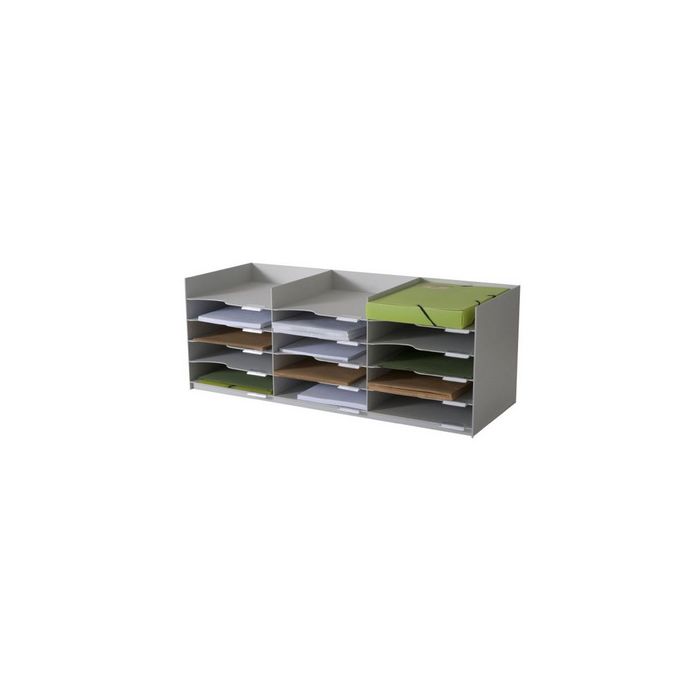 PAPERFLOW Station de tri Formularbox, 15 compartiments, gris