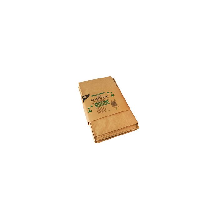 PAPSTAR Sac compostable, 120 litres, brun