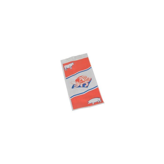 PAPSTAR Sachet à viande, imprimé bicolore, blanc