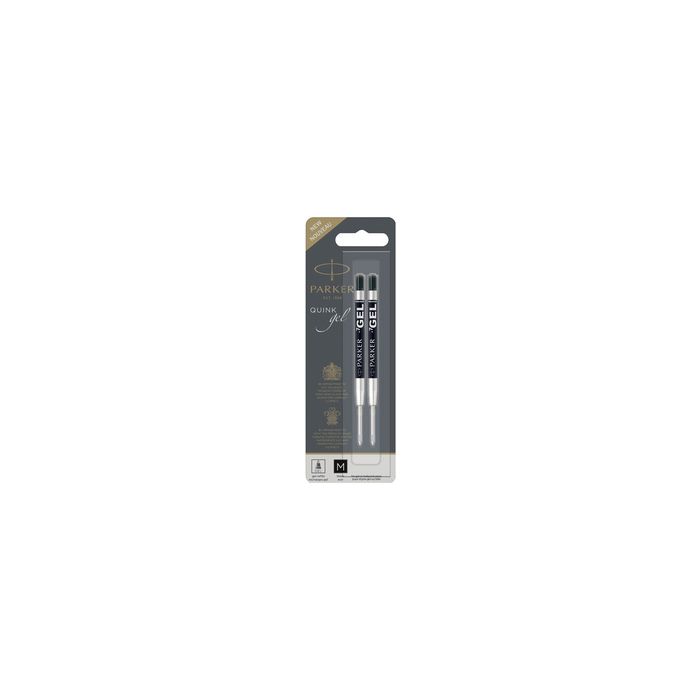 PARKER Recharge QUINK gel, tracé: F, blister de 1, noir