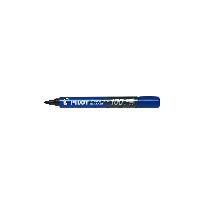PILOT Marqueur permanent 100, pointe ogive, bleu