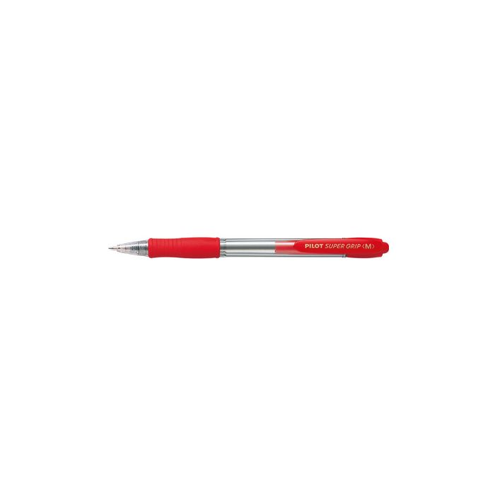 PILOT Stylo à bille rétractable SUPER GRIP F, rouge
