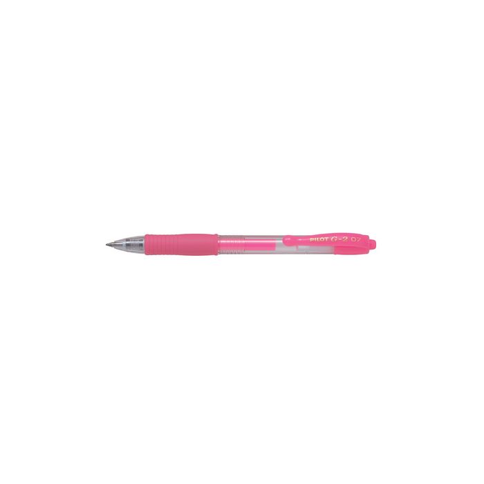 PILOT Stylo à encre gel G2 07 Néon, rose néon