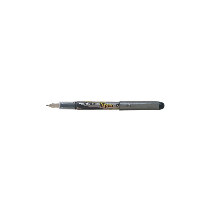 PILOT Stylo plume V-Pen Silver, noir