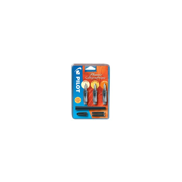 PILOT Stylo plume de calligraphie Plumix, kit de 3