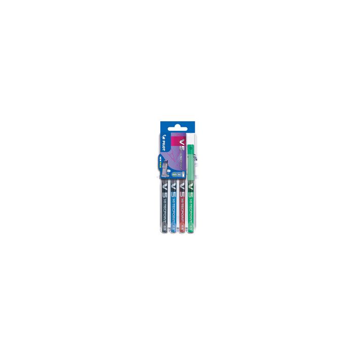 PILOT Stylo roller Hi-Tecpoint V5 Set2Go, étui de 4